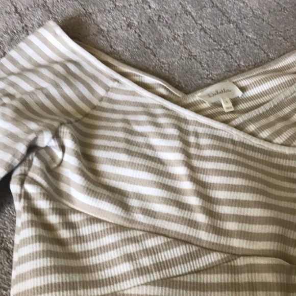 Anthropologie ribbed off shoulder top - Picture 5 of 5